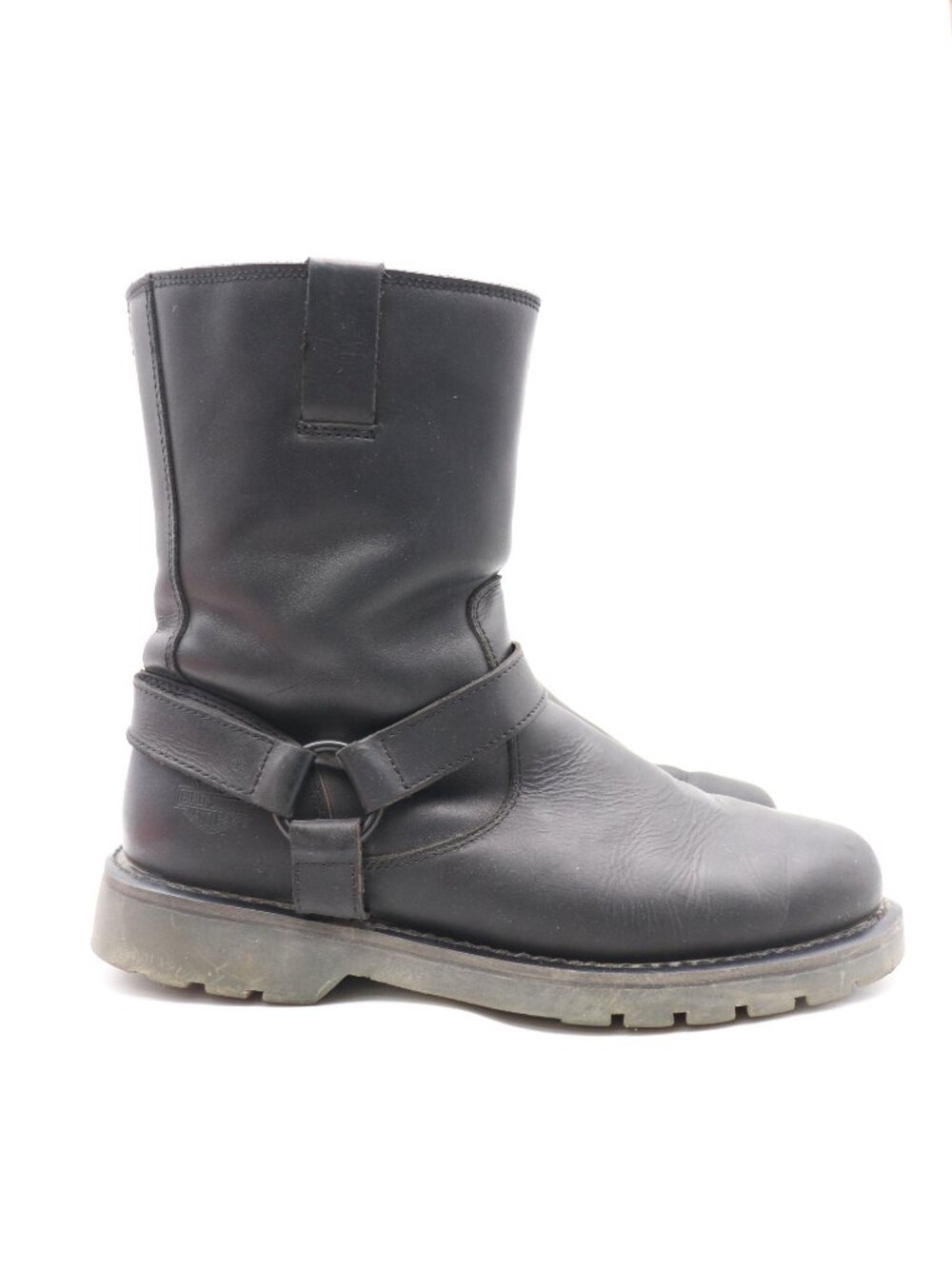 Harley Davidson Widman Men's 12 Black Leather Harness Motorcycle Soft Toe D96282